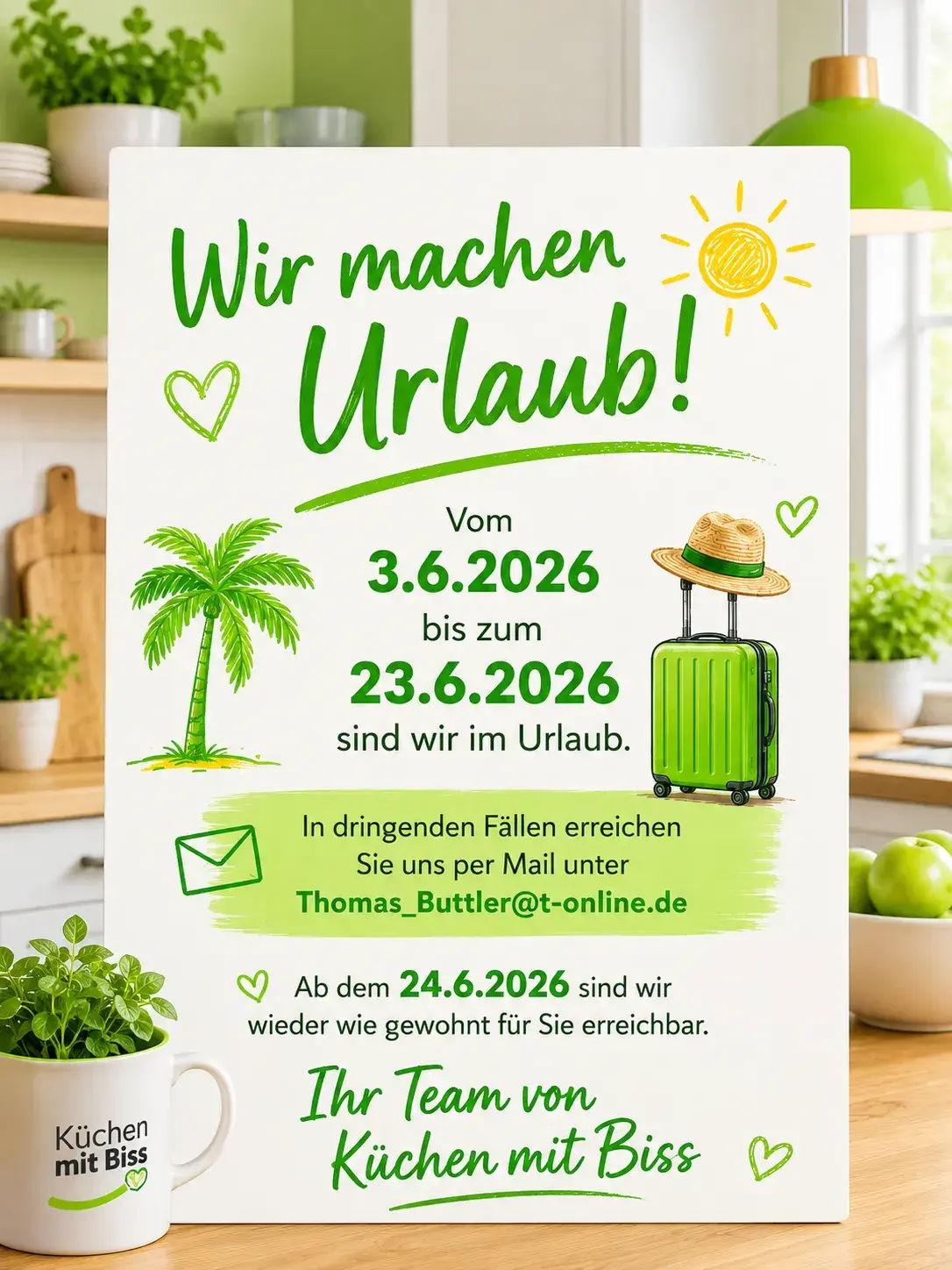 Wir machen Urlaub